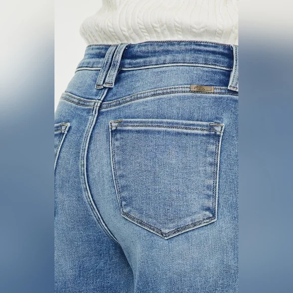 KanCan HIGH RISE WIDE LEG FLARE JEANS - Picture 7 of 7